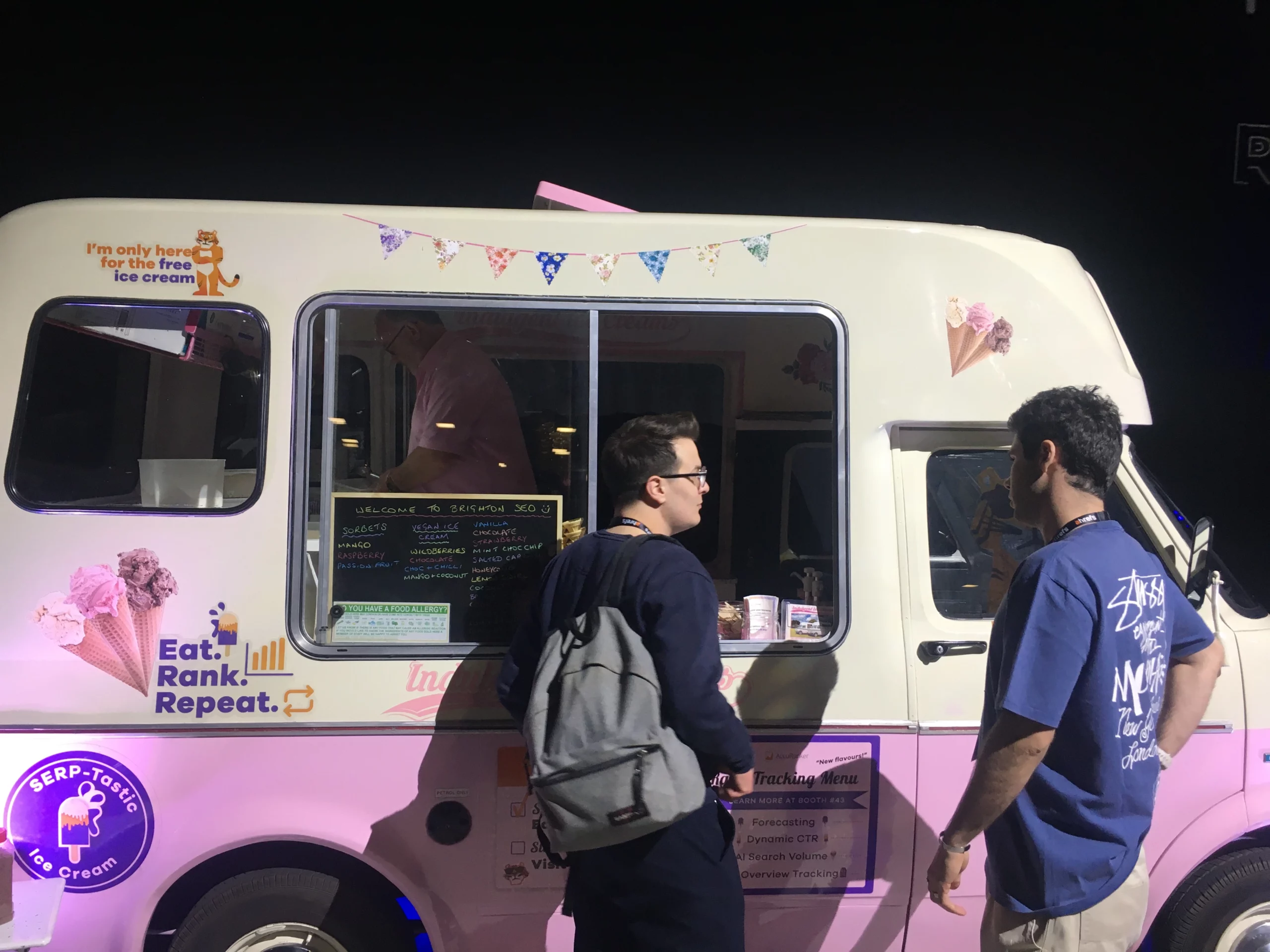 Free ice cream at brightonSEO.